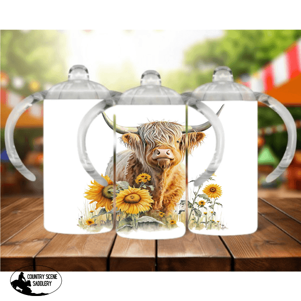 Sippy Cup - (Any Design) Or Sunflower Highland