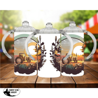 Sippy Cup - (Any Design) Or -Sunset Tractor