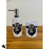 Soap Dispenser & Toothbrush Holder - Black Angus Bathroom