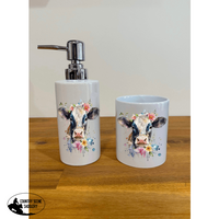 Soap Dispenser & Toothbrush Holder - Fresian Bathroom