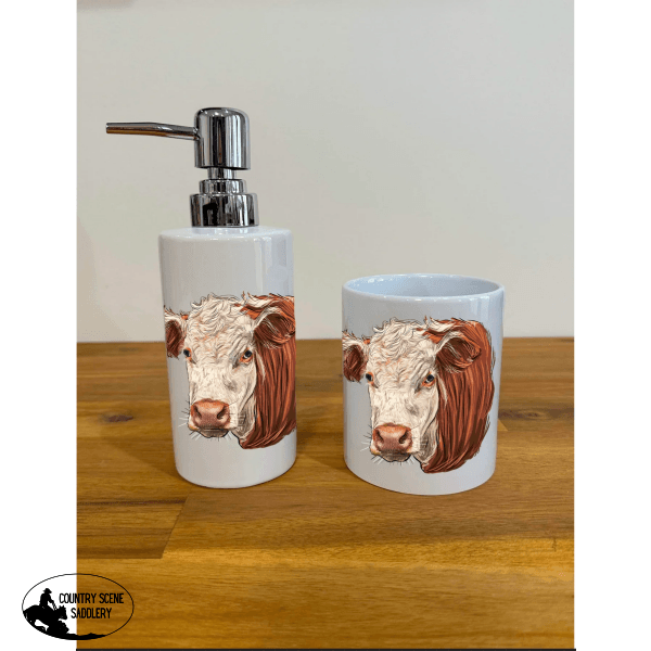 Soap Dispenser & Toothbrush Holder - Hereford Bathroom