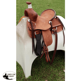 New! Srs Youth 12 Cowboy/ Cowgirl Saddle- Barbed Wire Border Tooling Posted.*