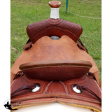 SRS Youth 12" Cowboy/ Cowgirl Saddle- Rope Border Tooling - Country Scene Saddlery and Pet Supplies