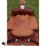 SRS Youth 12" Cowboy/ Cowgirl Saddle- Rope Border Tooling - Country Scene Saddlery and Pet Supplies