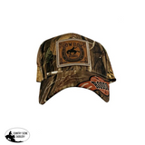 Stamped Cowboy Rodeo Patch Ballcap Camo Hats