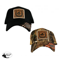 Stamped Cowboy Rodeo Patch Ballcap Hats