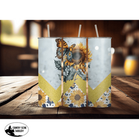 Sunflower & Butterfly Tumbler Gift Items