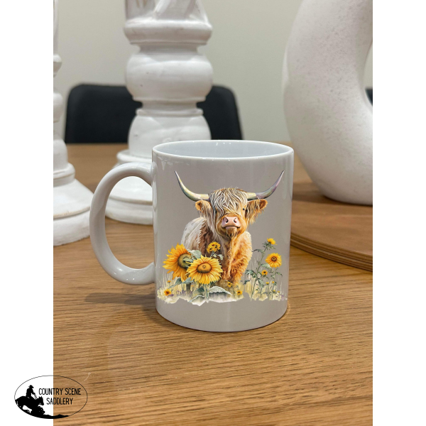 Sunflower Highland Mug Gift Items