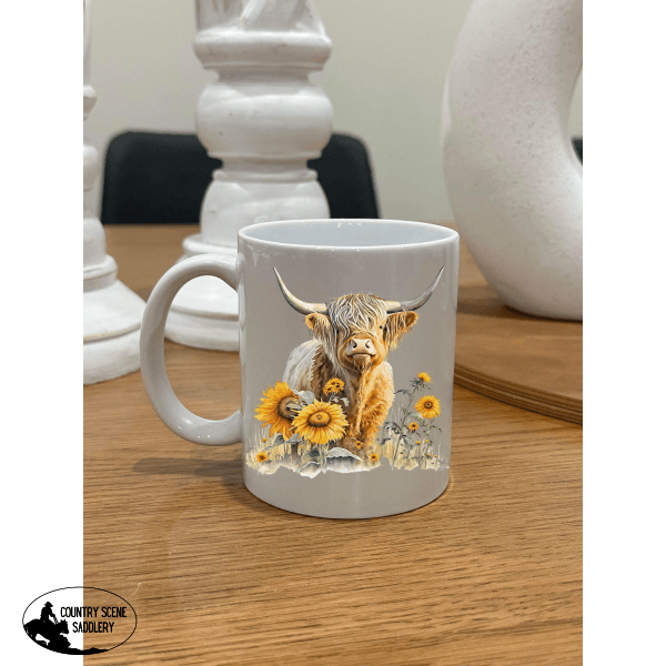 Sunflower Highland Mug Gift Items