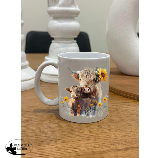 Sunflower Mum & Calf Mug Gift Items