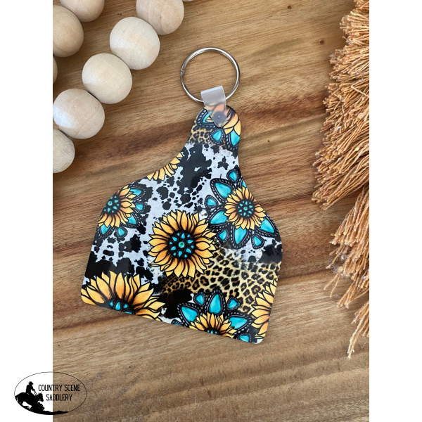 Sunflower Tag Keyrings Gift Items