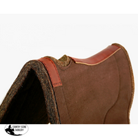 Syd Hill Contoured Round Pad - Short Brown Western Saddle
