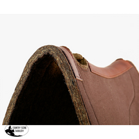 Syd Hill Contoured Round Pad - Standard Brown Western Saddle