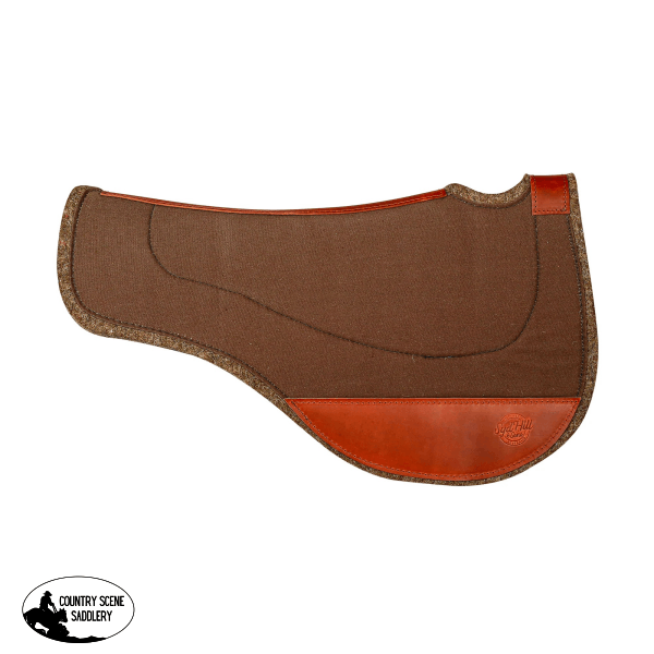 Syd Hill Contoured Round Pad - Standard Brown Western Saddle