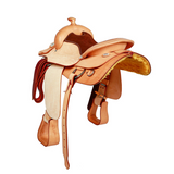 Syd Hill Crosby Barrel Western Saddle 3/4 Quarter Horse bar saddle tree - Country Scene Saddlery and Pet Supplies