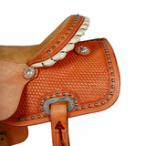 Syd Hill Crosby Barrel Western Saddle 3/4 Quarter Horse bar saddle tree - Country Scene Saddlery and Pet Supplies