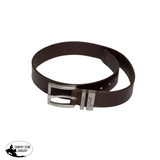 Syd Hill Leather Drover’s Belt - Brown with Silver Hardware - Bosal Set