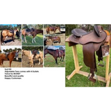 Syd Hill Premium Half Breed with Adjustable Tree Leather - Country Scene Saddlery and Pet Supplies