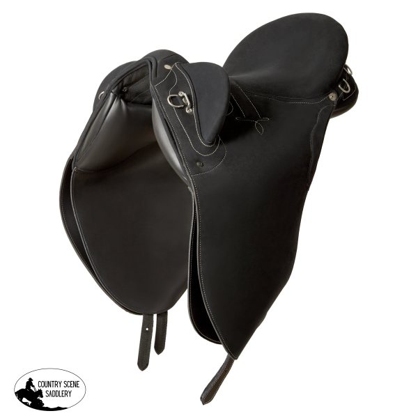 Syd Hill Premium Stock Saddle Synthetic - Shx Adjustable Tree Traditional Style Stock Saddle