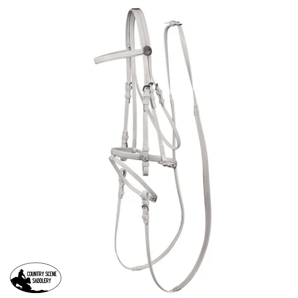 Syd Hill Pvc Hanovarian Bridle With Reins Great Work Bridle.