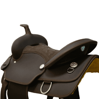 Syd Hill Synthetic Western Saddle Black