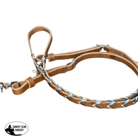 T5020 - Metalic Silver Aust Made Laced Barrel Rein Western Reins