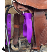 T5186 - Aust Heavy Duty Webbing Latigo Sets- Purple