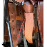 T5186B - Aust BROWN Webbing Latigo Sets - Country Scene Saddlery and Pet Supplies