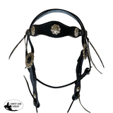 T5417 - Aust Pre-Oiled Black Brow Band Bridle - Lace Ends - Country Scene Saddlery and Pet Supplies
