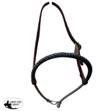 T5424 - Rope Noseband Leather Laced - Country Scene Saddlery and Pet Supplies