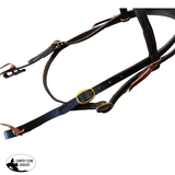 T5480 - Aust Made USA Latigo Leather Brow Band Bridle - Lace Ends - Country Scene Saddlery and Pet Supplies