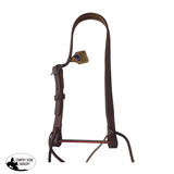 T5506 - Pre-Oiled Herman Oak Split Ear Bridle - One Buckle - Country Scene Saddlery and Pet Supplies