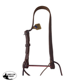 T5506 - Pre-Oiled Herman Oak Split Ear Bridle - One Buckle - Country Scene Saddlery and Pet Supplies