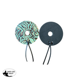 T5555 - Leather bit guards with Kangaroo Leather Ties Horse Tack