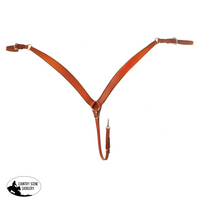 Tapered Breast Plate Chestnut Breastplate