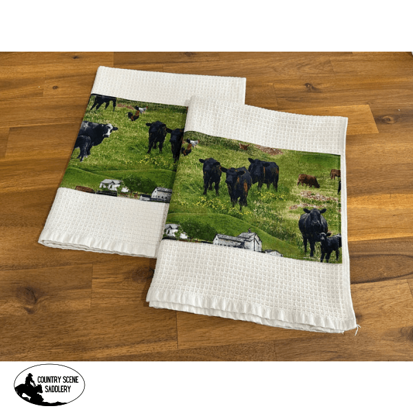 Tea Towel Set - Black Angus Gift Items