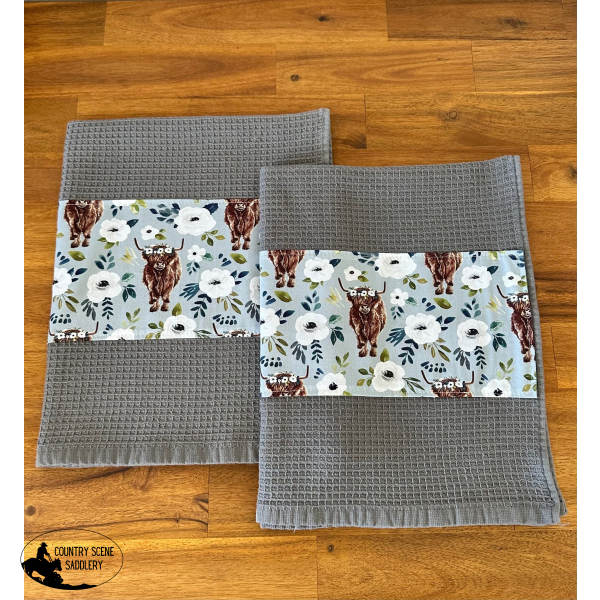 Tea Towel Set - Blue Highlands Gift Items