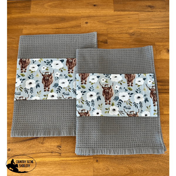 Tea Towel Set - Blue Highlands Gift Items