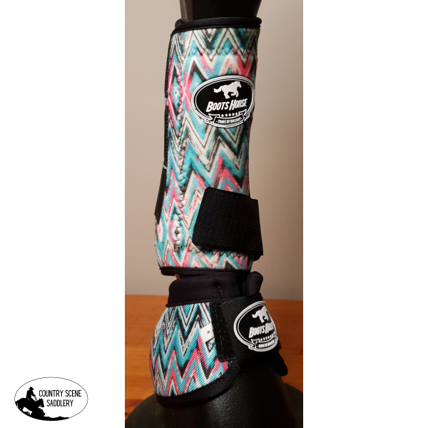 New! Teal Chevron Boots.