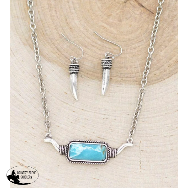 Tennessee Necklace Set / Turquoise Hats