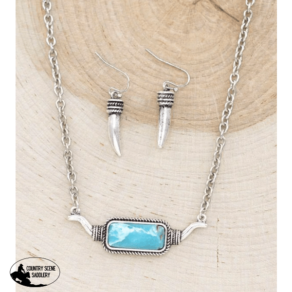 Tennessee Necklace Set / Turquoise Hats