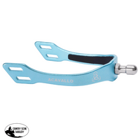 The Acavallo Arena Aluplus 2.0 English Spurs Sky Blue Horse Halters