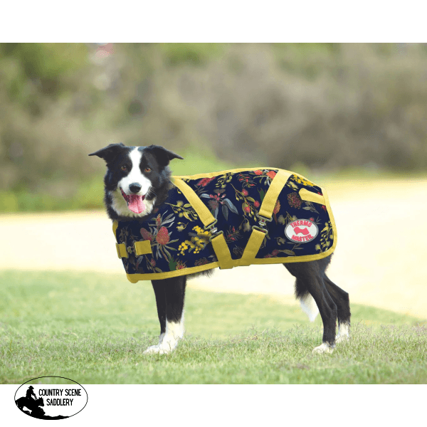 Thermo Master Supreme Dog Coat Native Flowers 10/25Cm 1200D Nylon Horse Rug Combo (200G Fill)