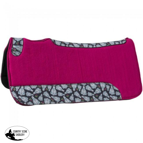 New! Tough-1 Printed Felt Saddle Pad No 2 Posted.* From Western Pads Tough 1