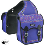 Tough1 1200D Embroidered Trail Bag Purple Cactus Saddle