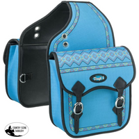 Tough1 1200D Embroidered Trail Bag Turquoise Cactus Saddle
