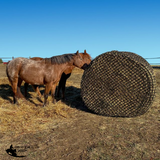 Tough1 6 x 6 Hybrid Large Bale Feeder - Hay Bag Feeder PVC Mesh