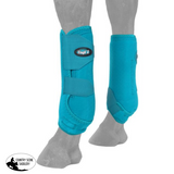 Tough1 Extreme Vented Sport Boots - Sm / Turquoise Front Protection Boots