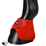 Tough1 No Turn Bell Boots Small: 4 Tall X 1/2 Wide 8 Pastern Circumference. / Red Bell Boots