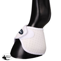 Tough1 No Turn Bell Boots Small: 4 Tall X 1/2 Wide 8 Pastern Circumference. / White Bell Boots